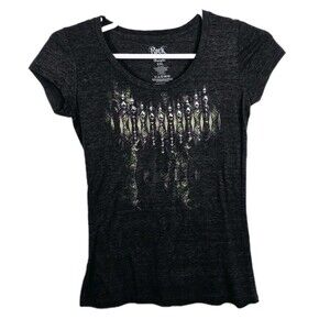 Wrangler ROCK 47 Women's XXL Gray Short Sleeve T-Shirt